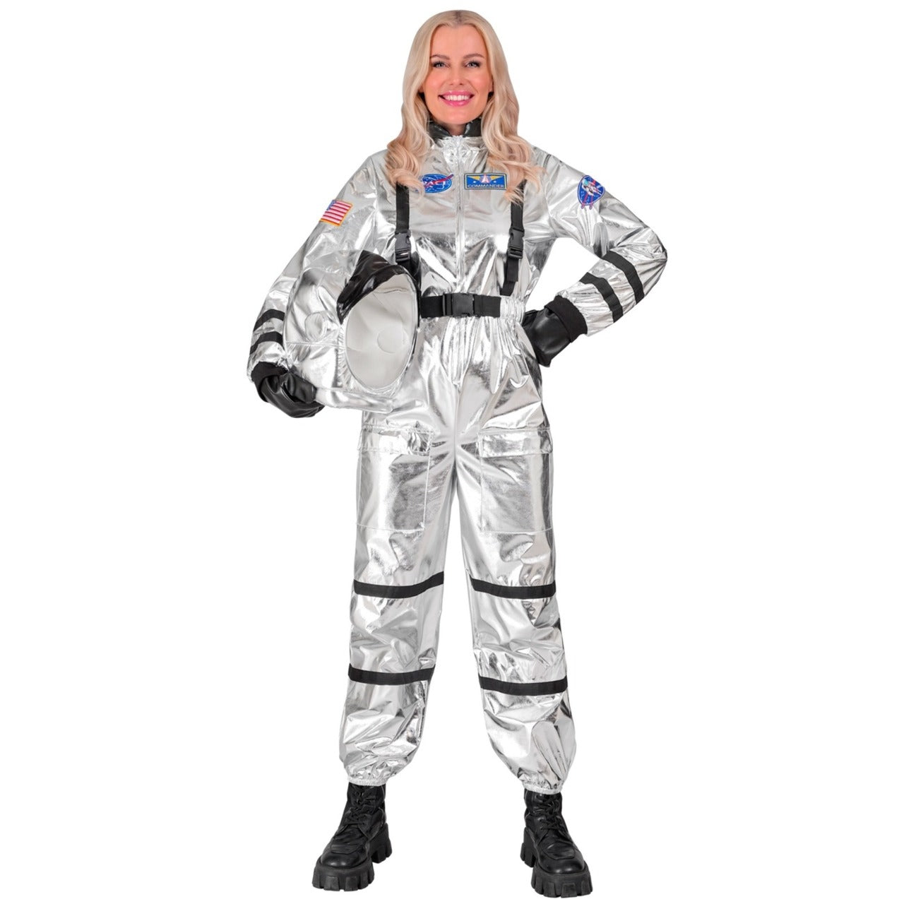Disfraz de Astronauta Space Plata para mujer