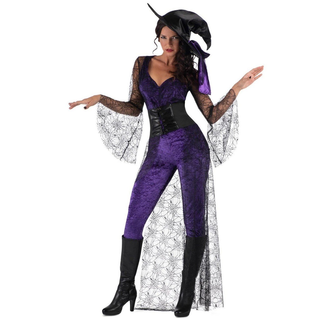 Disfraz de Bruja Aquelarre Morada para mujer