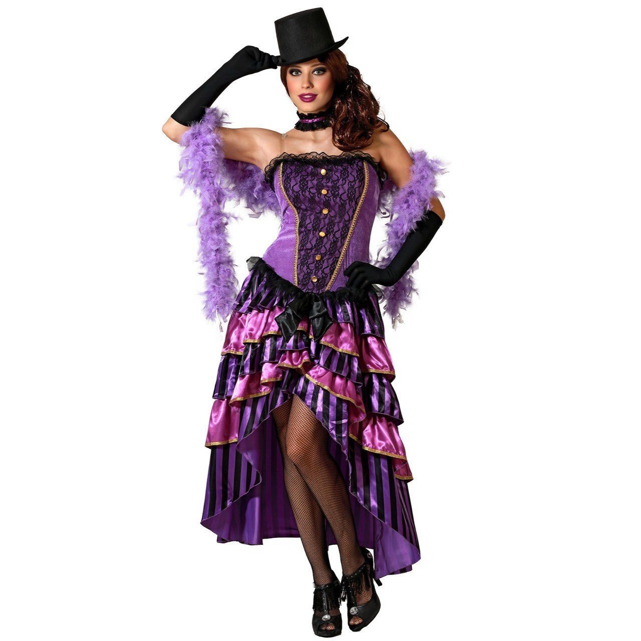 Disfraz de Cabaret Lila para mujer