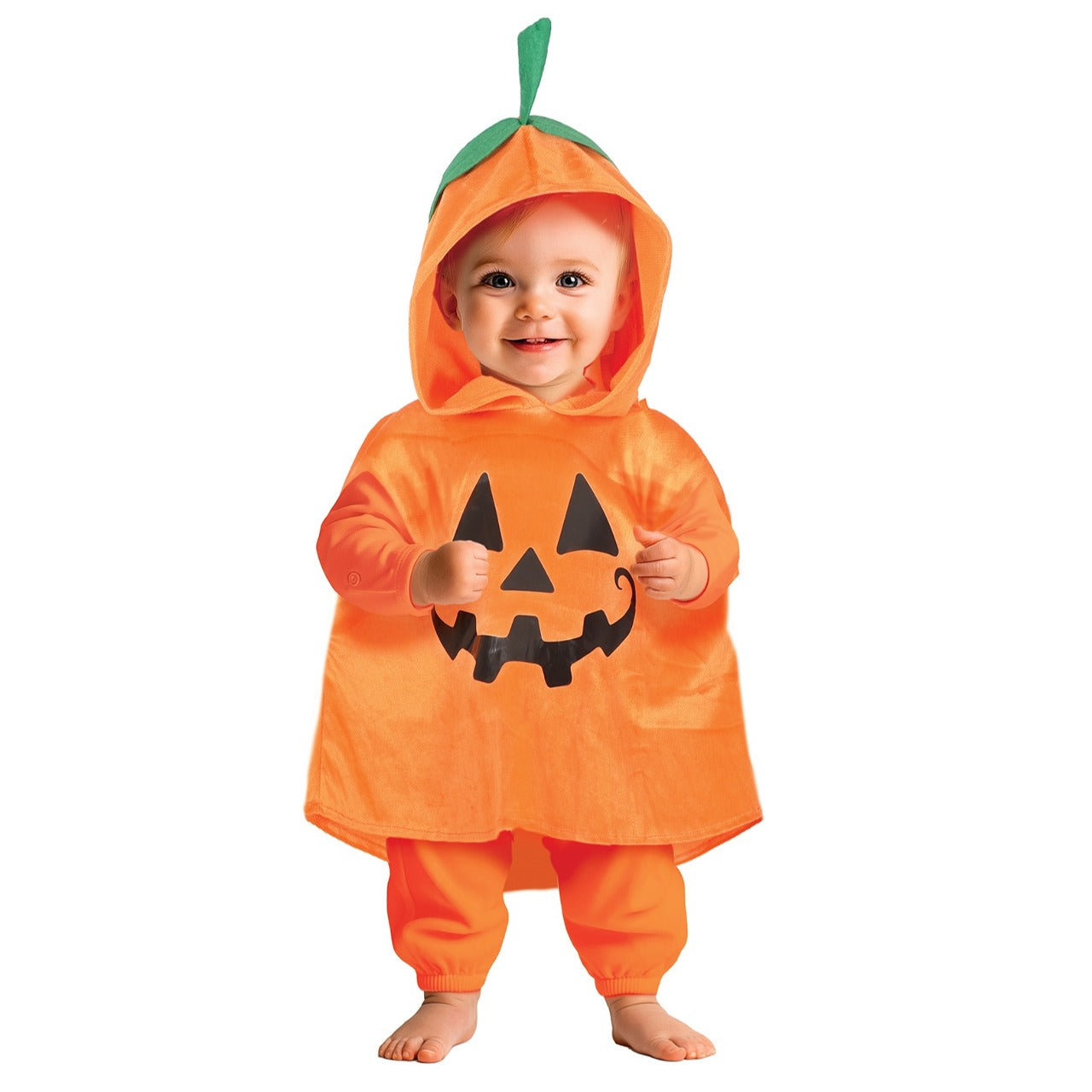 Disfraz de Calabaza Poncho para bebé
