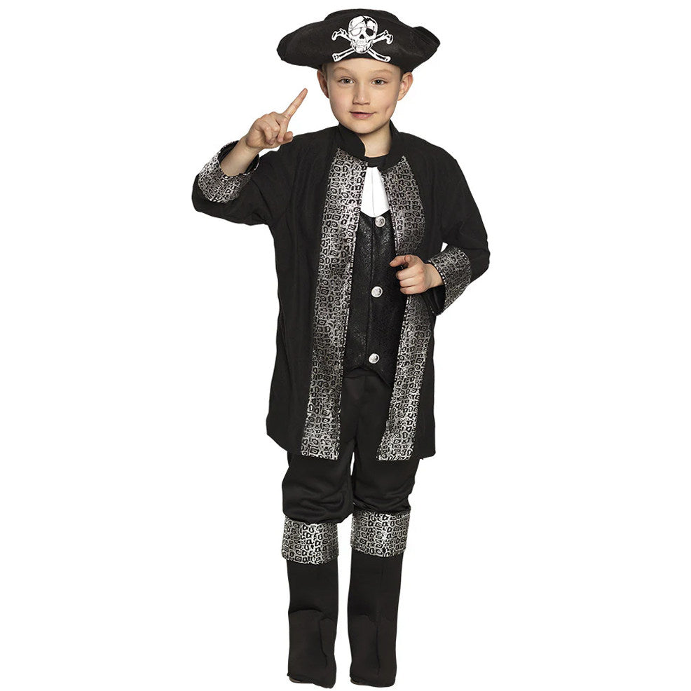 Disfraz de Capitán Pirata Negro para niño