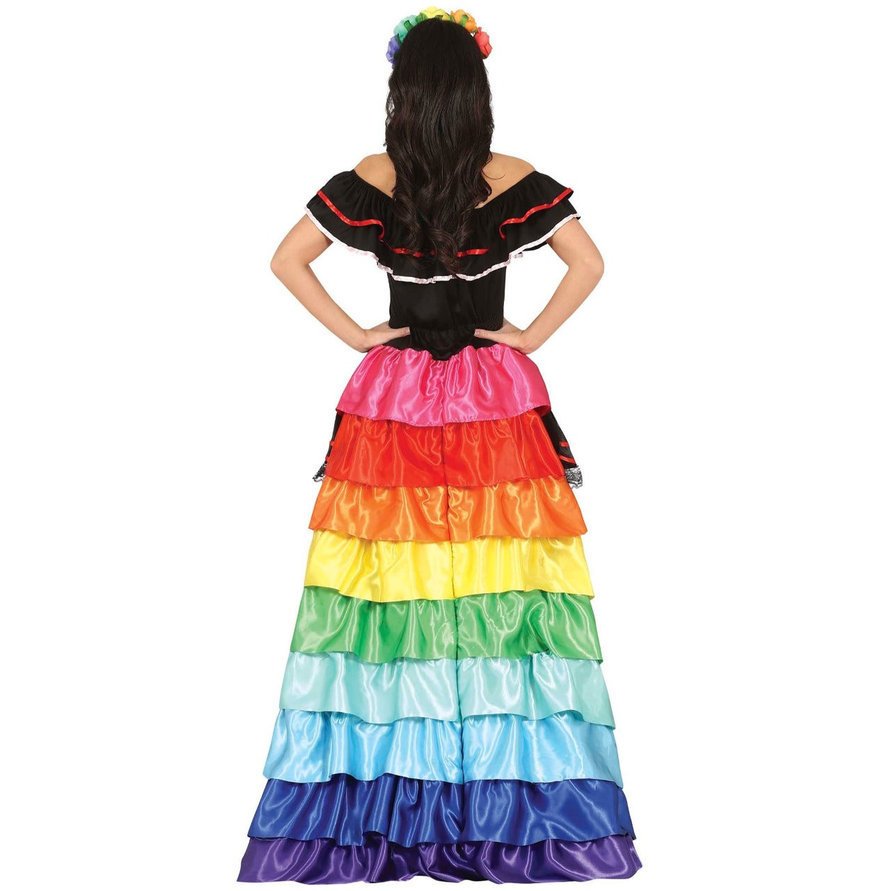 Disfraz de Catrina Multicolor para mujer