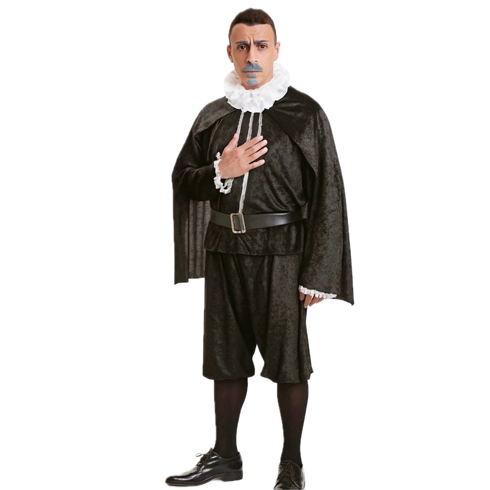 Disfraz de Cervantes Negro para adulto