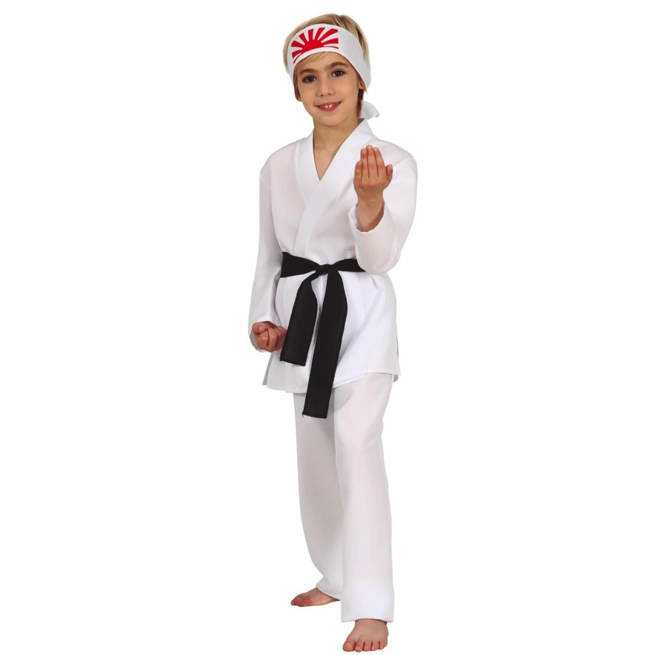 Disfraz de Cobra Kai Blanco infantil
