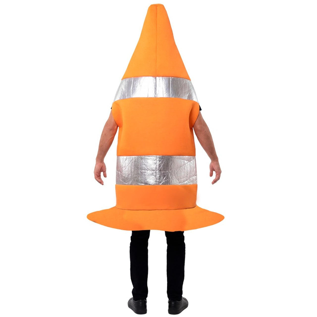Disfraz de Cono de Tráfico Naranja para adulto