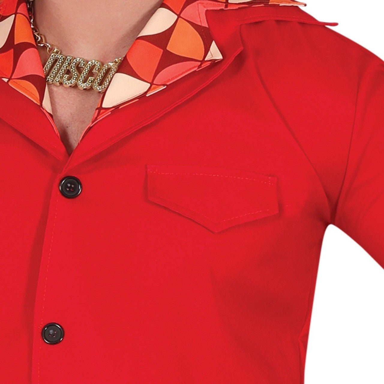 Disfraz de Años 70 Rojo para hombre