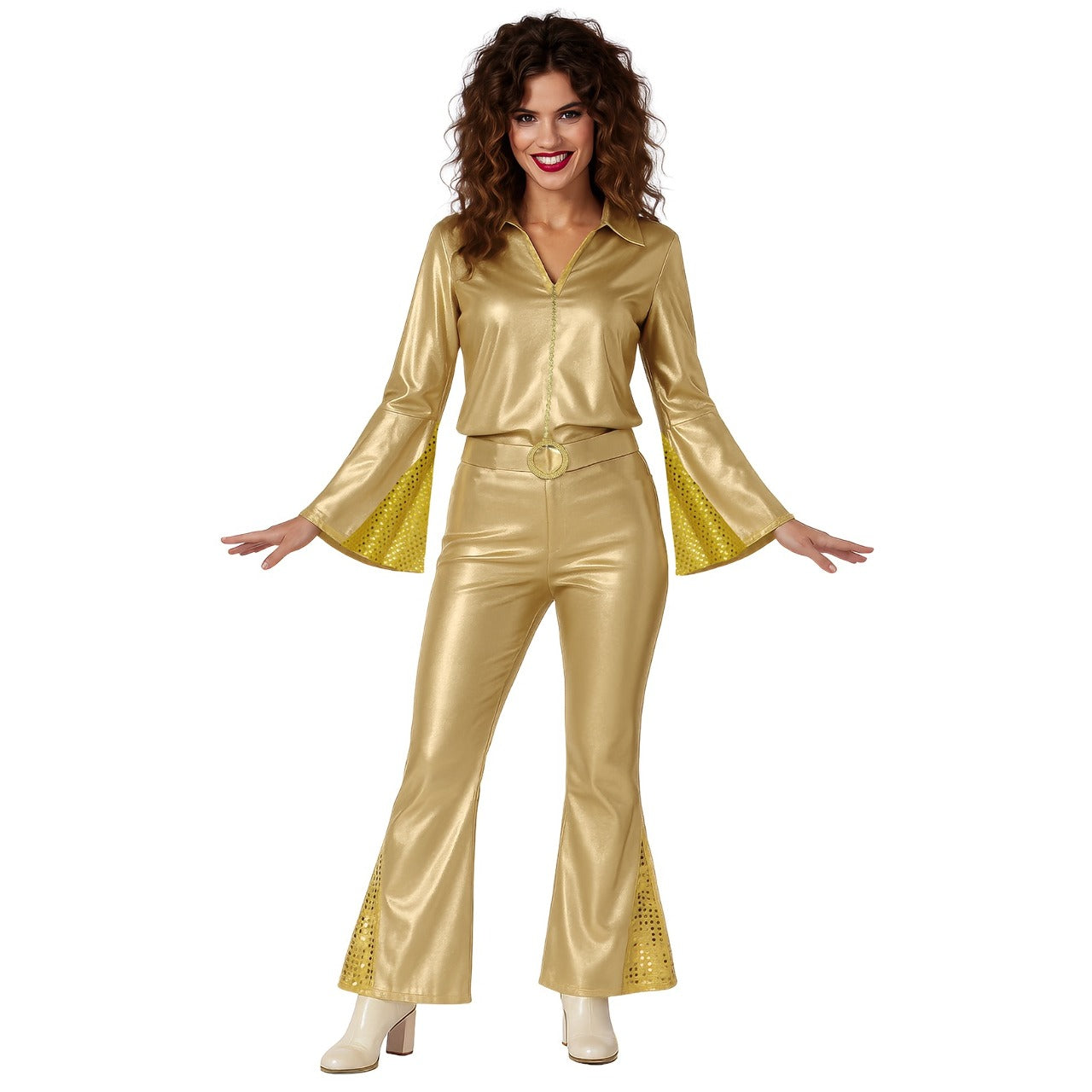 Disfraz de Disco Gold para mujer