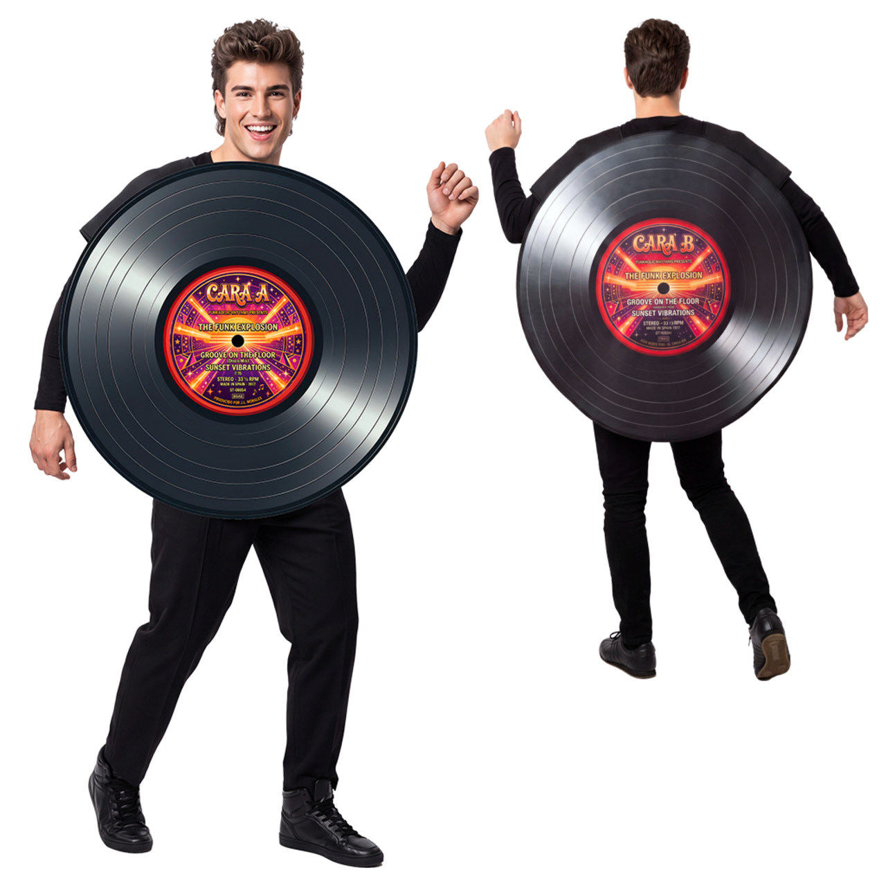 Disfraz de Disco de Vinilo para adulto