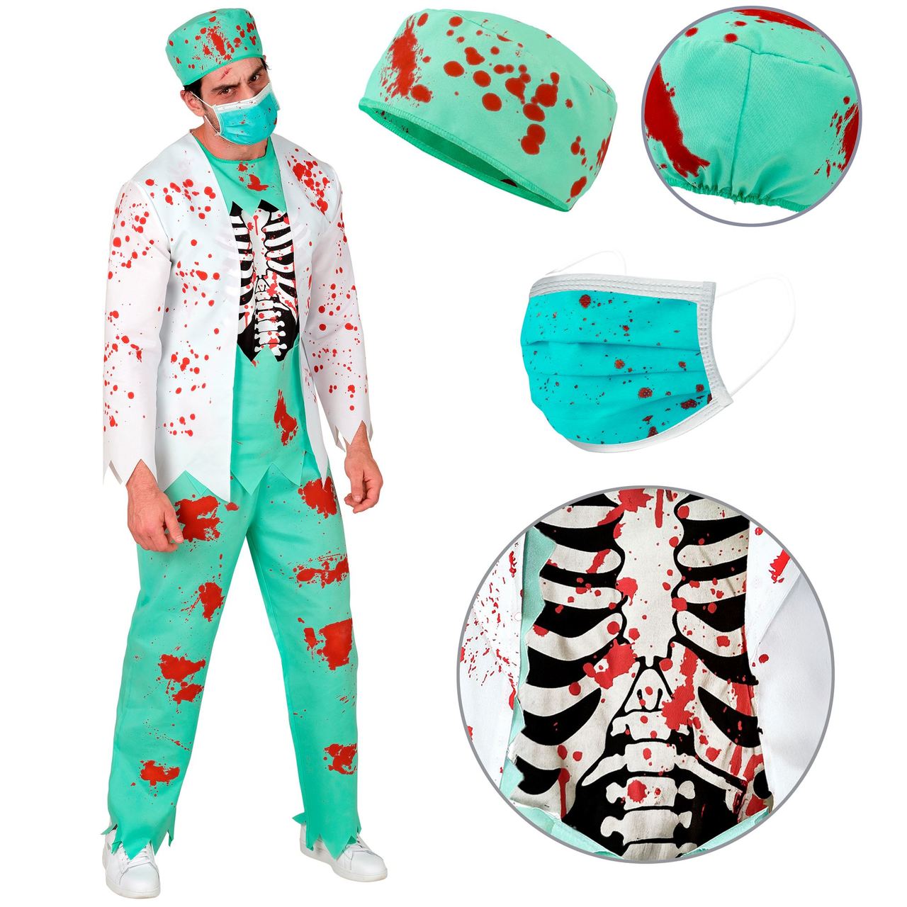 Disfraz de Doctor Zombie para hombre