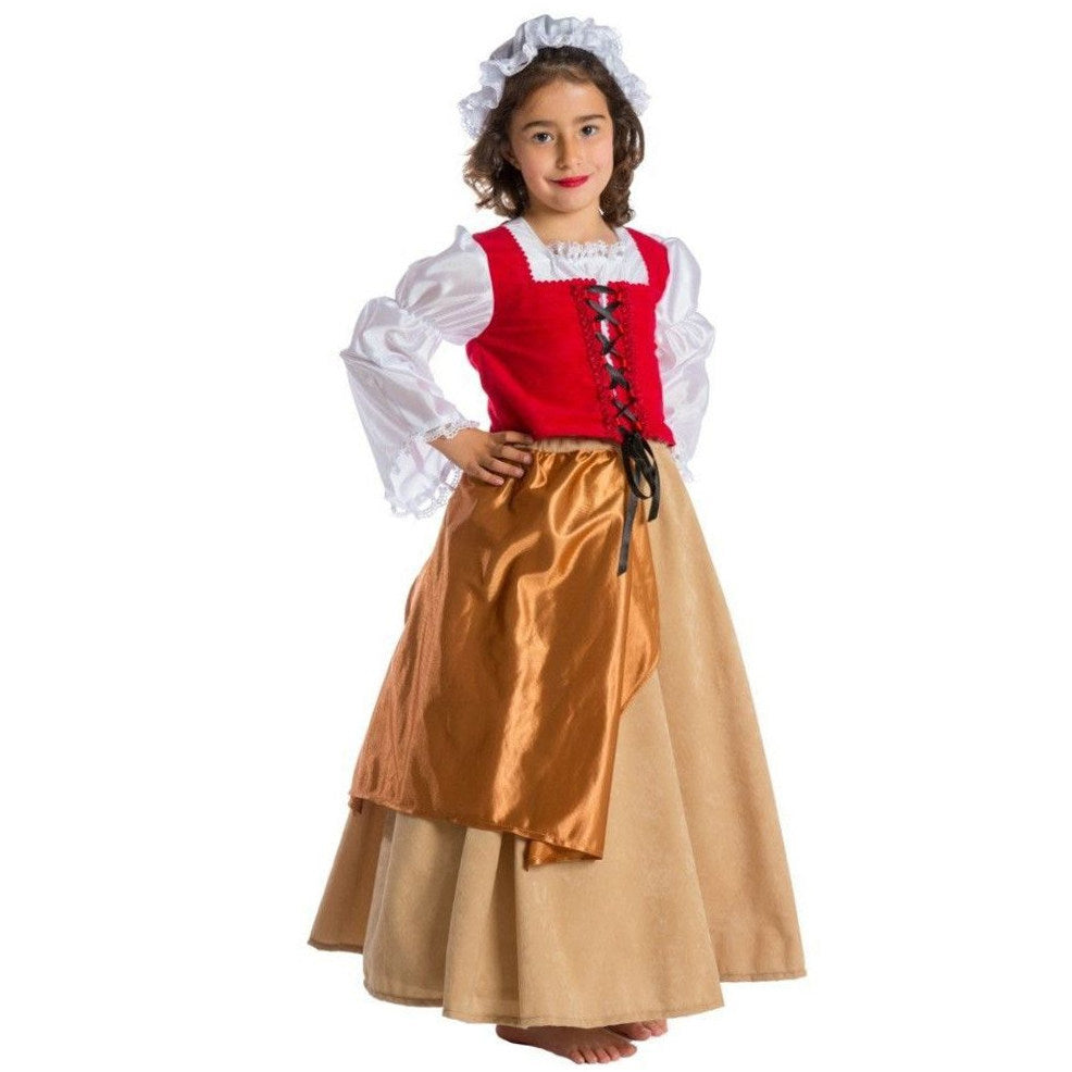 Disfraz de Doncella Medieval para niña