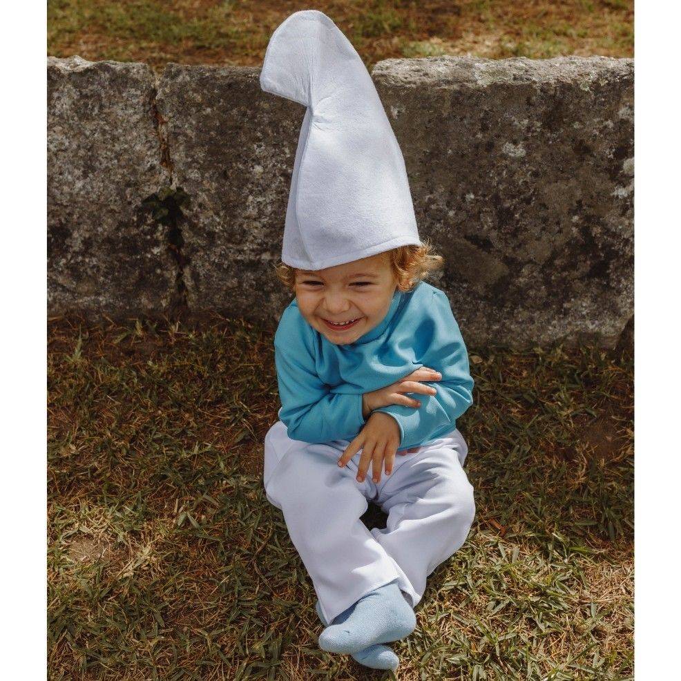 Disfraz de Duende Azul Clásico para bebe