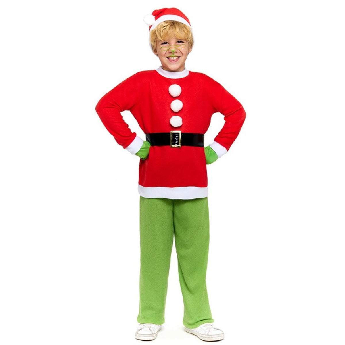 Disfraz de Duende Grinch Eco para niño