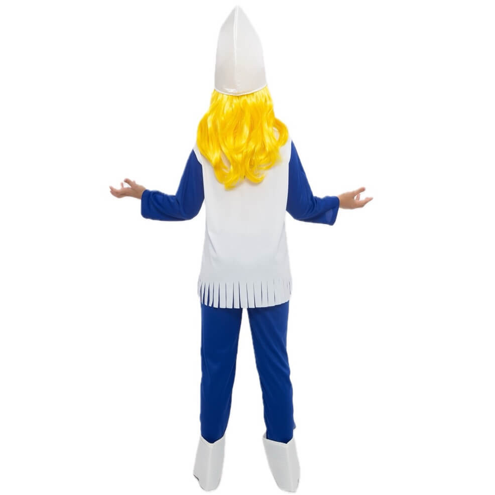 Disfraz de Duende Azul Patucos para niña
