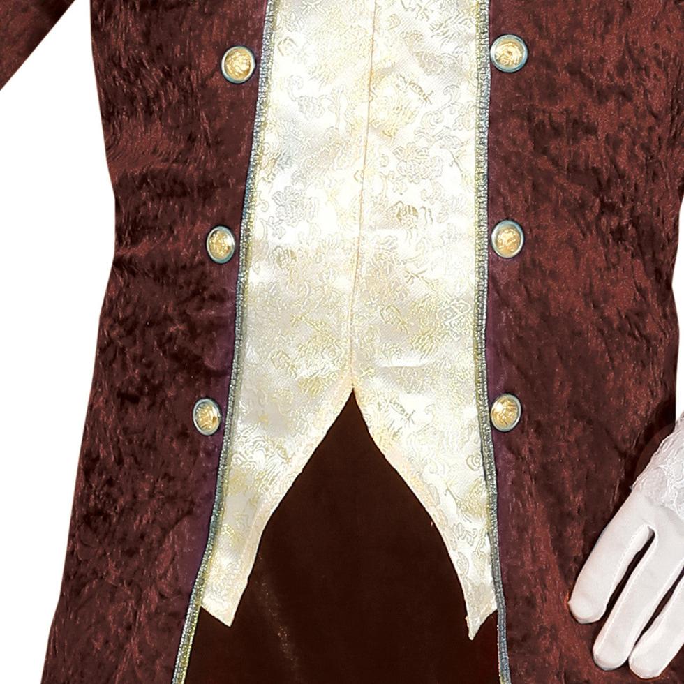 Disfraz de Duque Barroco Marrón para hombre