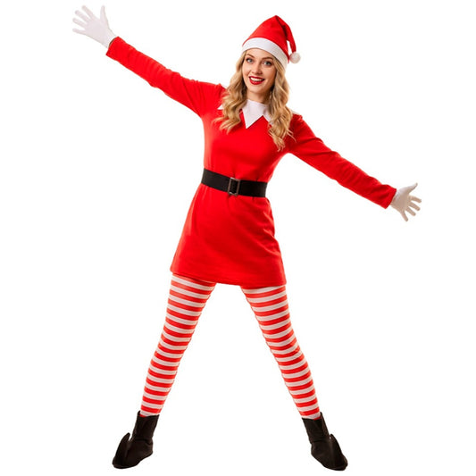 Disfraz de Elfa Divertida de Navidad para mujer