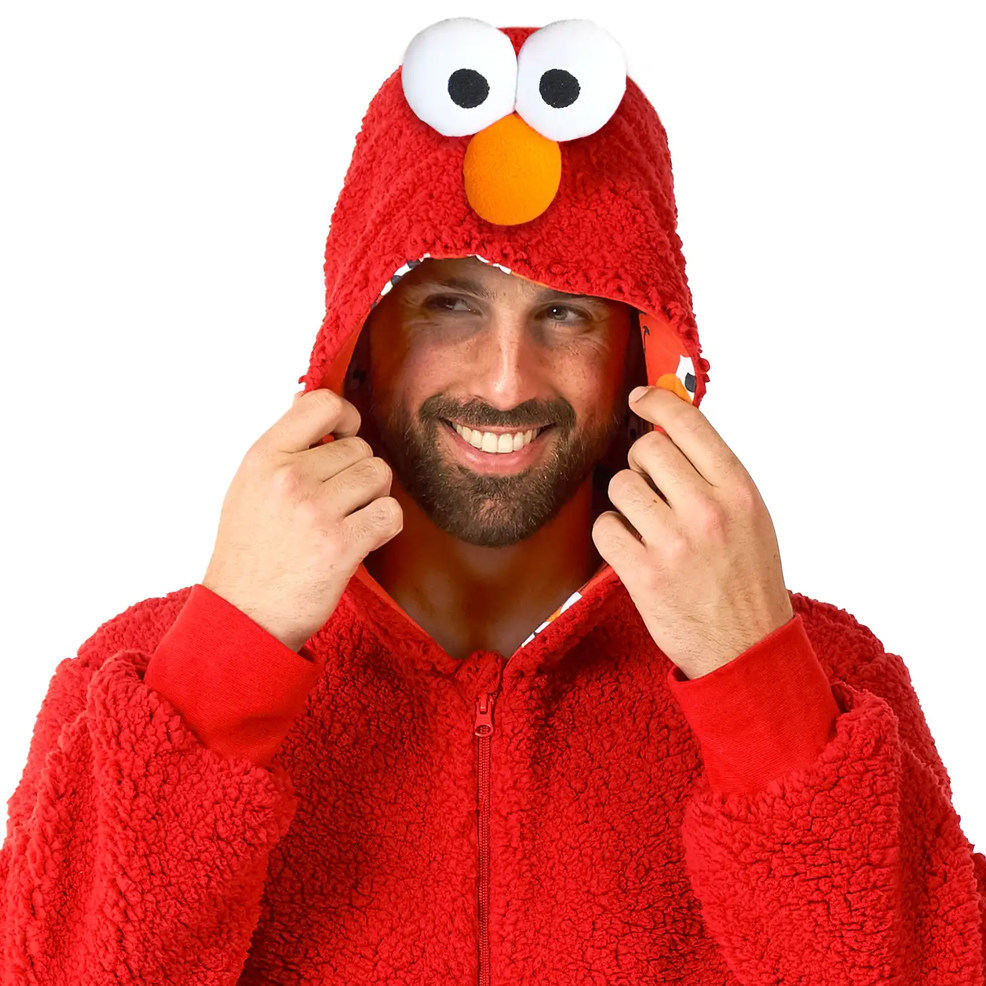 Disfraz de Elmo de Barrio Sésamo™ para adulto