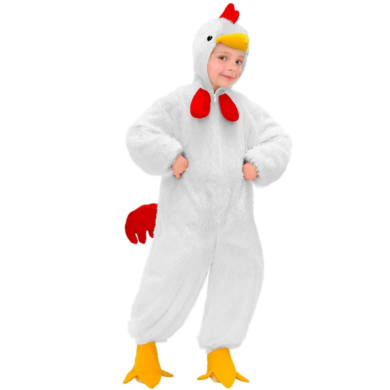 Disfraz de Gallo Blanco Peluche infantil
