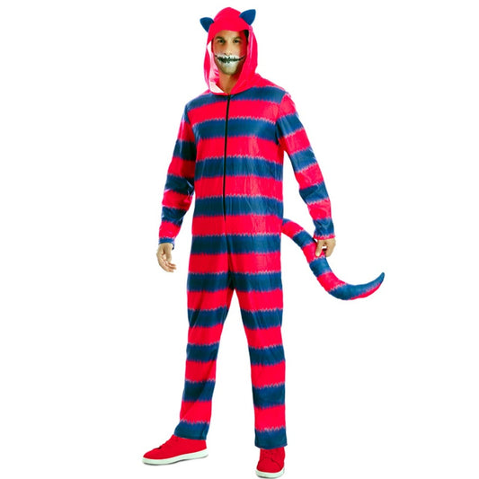 Disfraz de Gato Cheshire Rayas para adulto