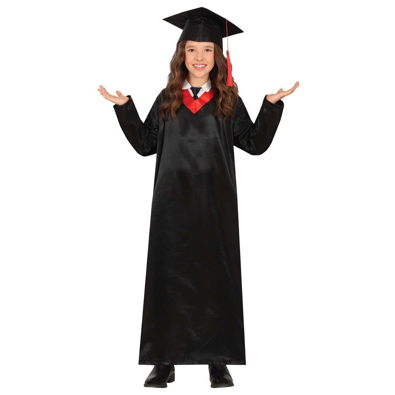 Disfraz de Graduado Clásico Rojo infantil