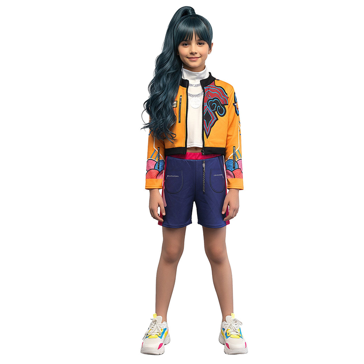 Disfraz de Guerrera K-Pop Rumi Huntrix para niña