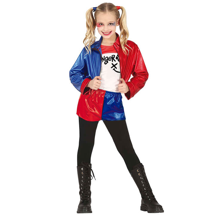 Disfraces en grupo de Harley y Joker Malvados