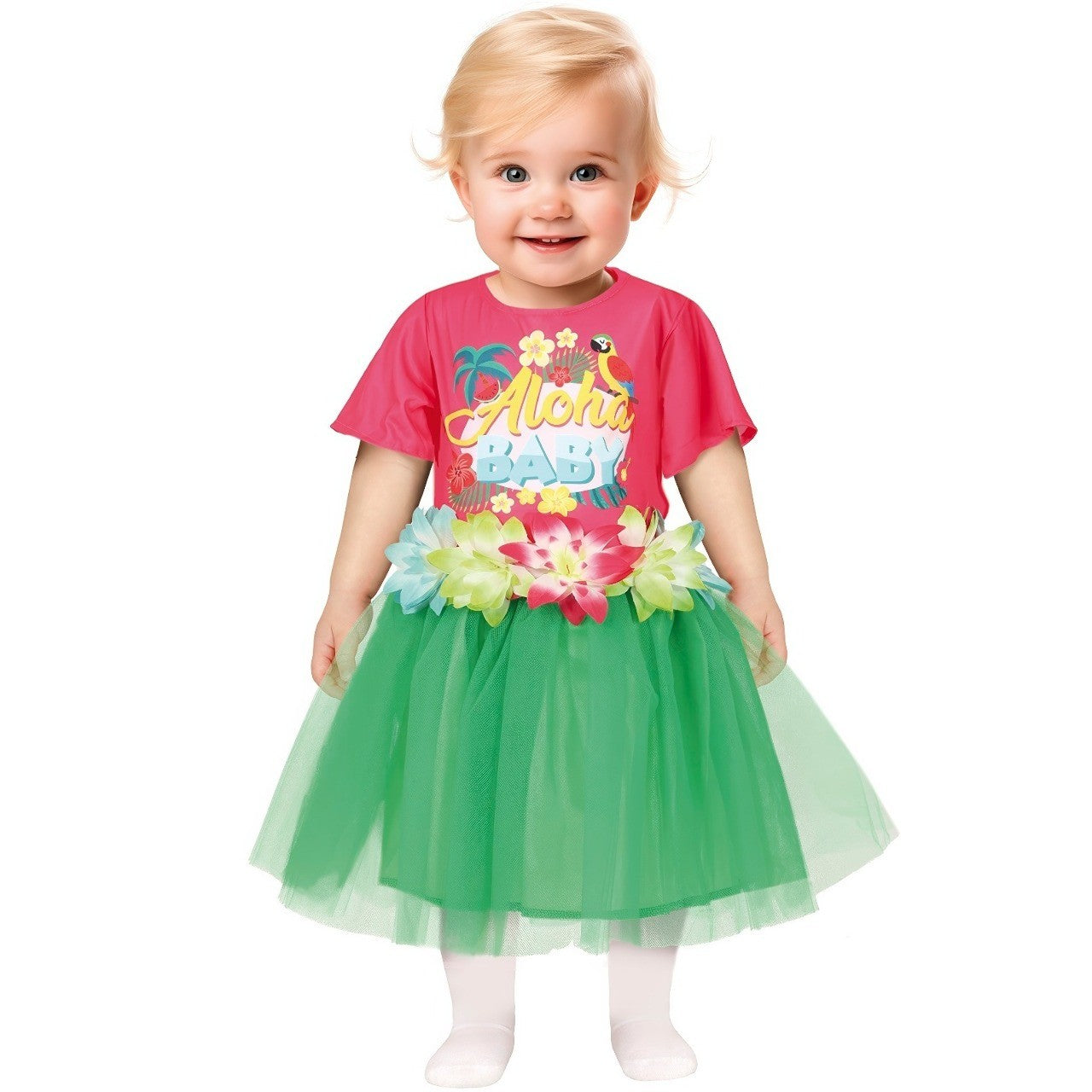 Disfraz de Hawaiana Tropical para bebé