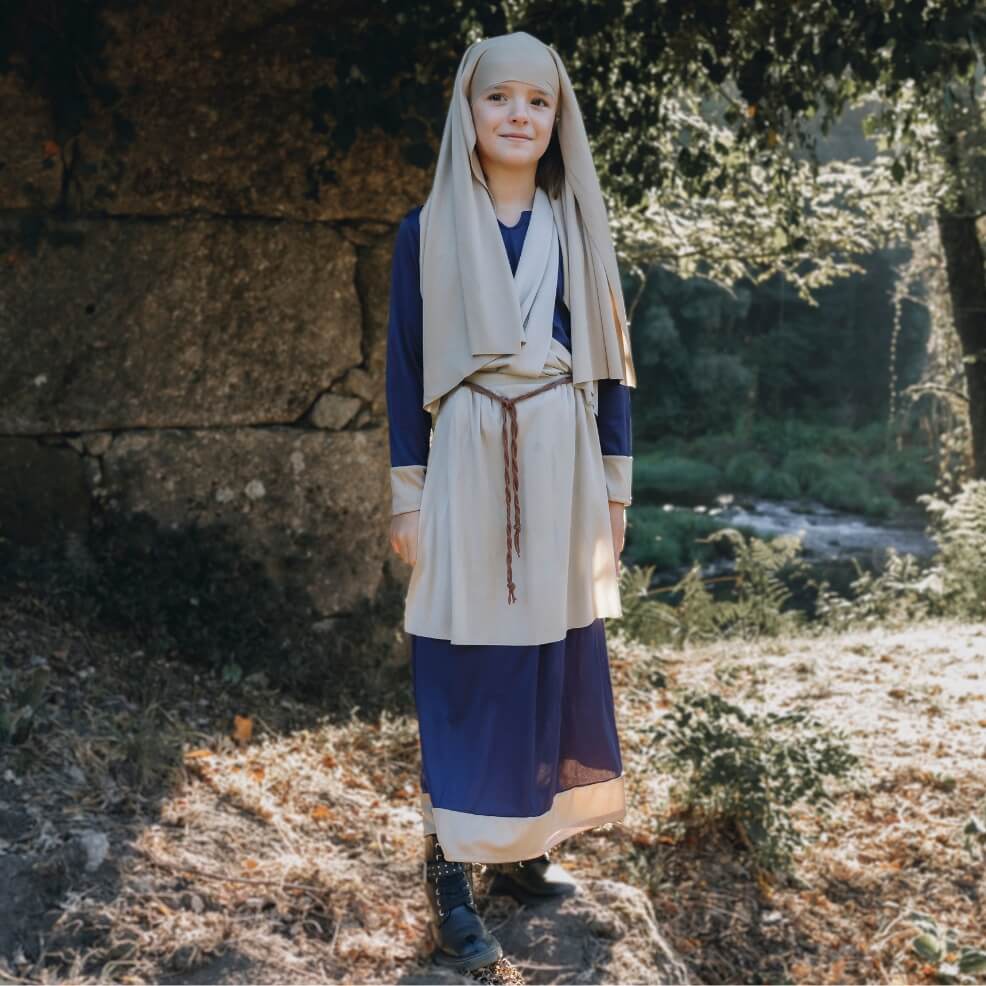 Disfraz de Hebrea Lucinda para niña