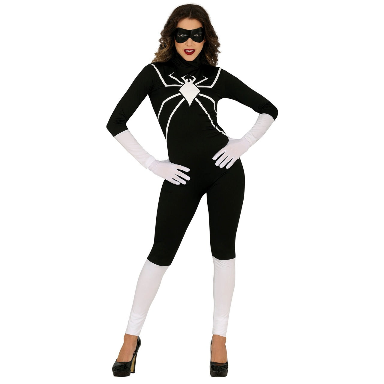 Disfraz de Heroína Spider Negro para mujer