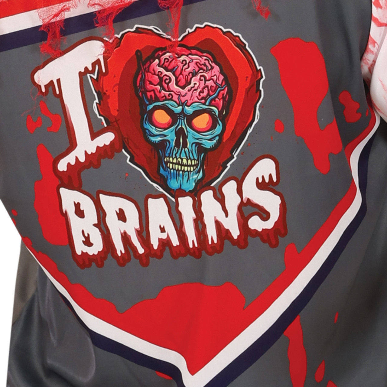 Disfraz de Jugador de Rugby Zombie Brains para hombre