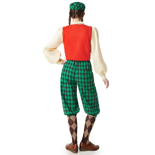 Disfraz de Jugadora de Golf Cuadros para mujer