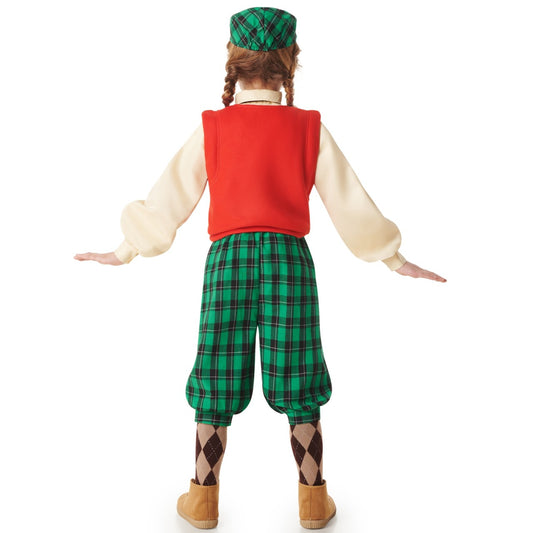 Disfraz de Jugadora de Golf Cuadros para niña