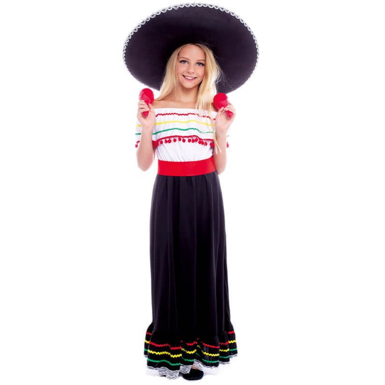 Disfraz de Mexicana Valentina para niña