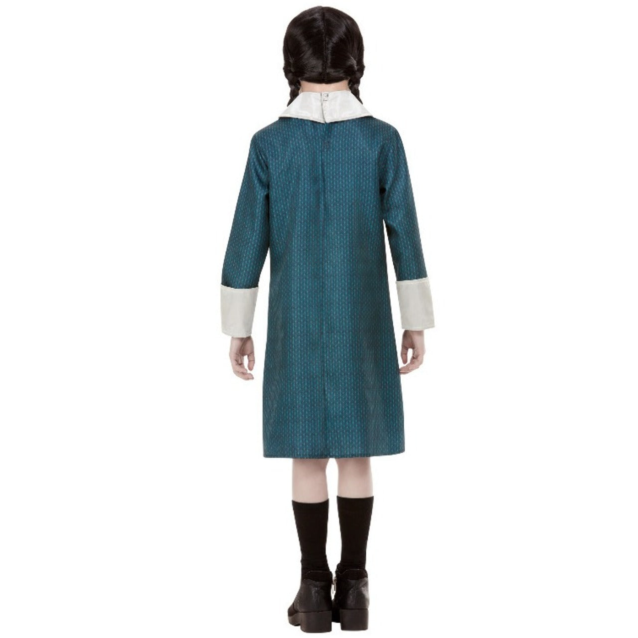 Disfraz de Miércoles Addams™ con Peluca para niña