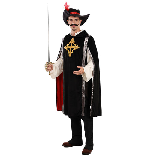 Disfraz de Mosquetero Negro para adulto