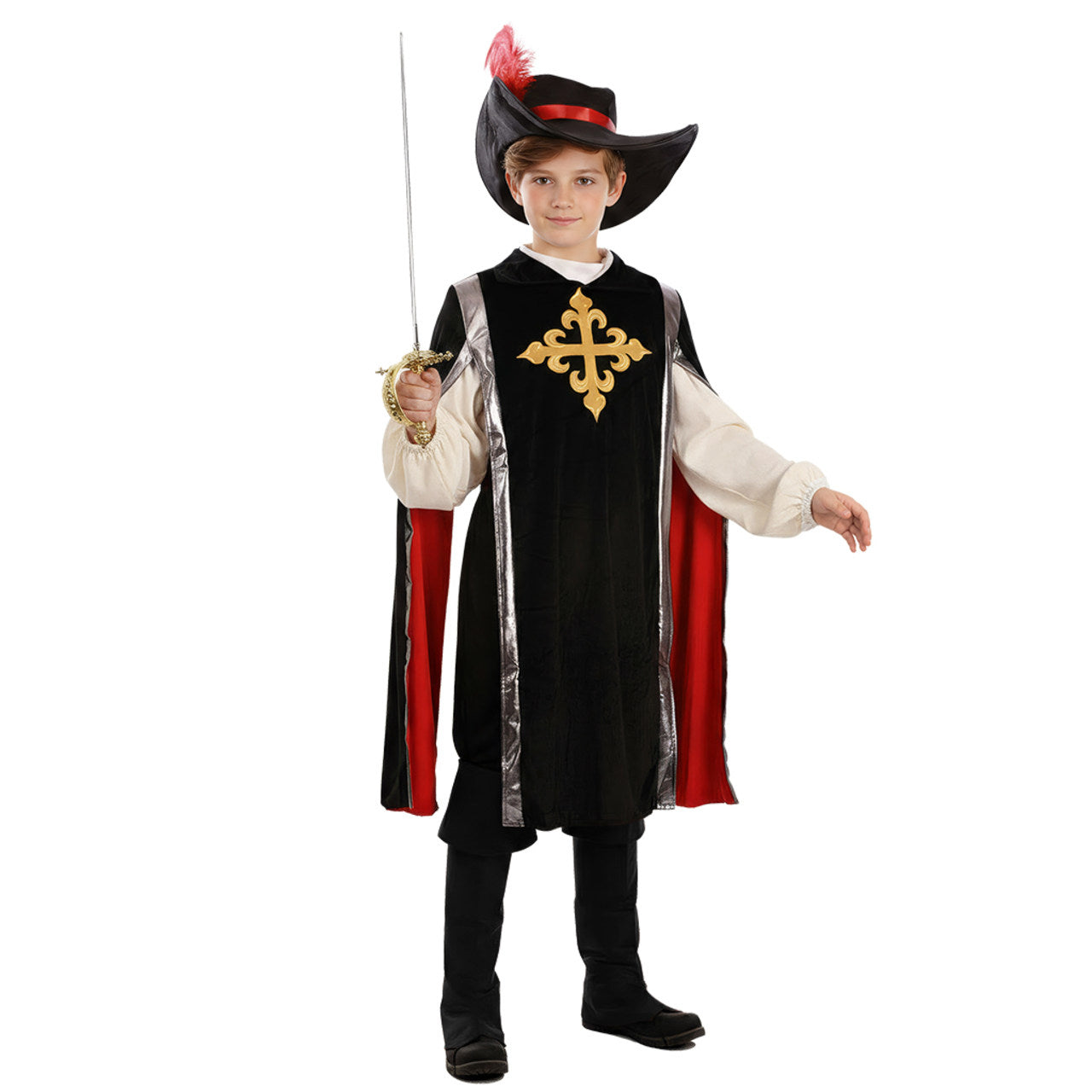 Disfraz de Mosquetero Negro infantil