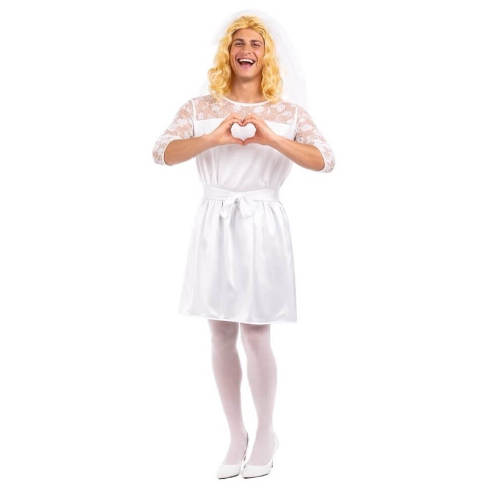Disfraz de Novia Encaje para hombre