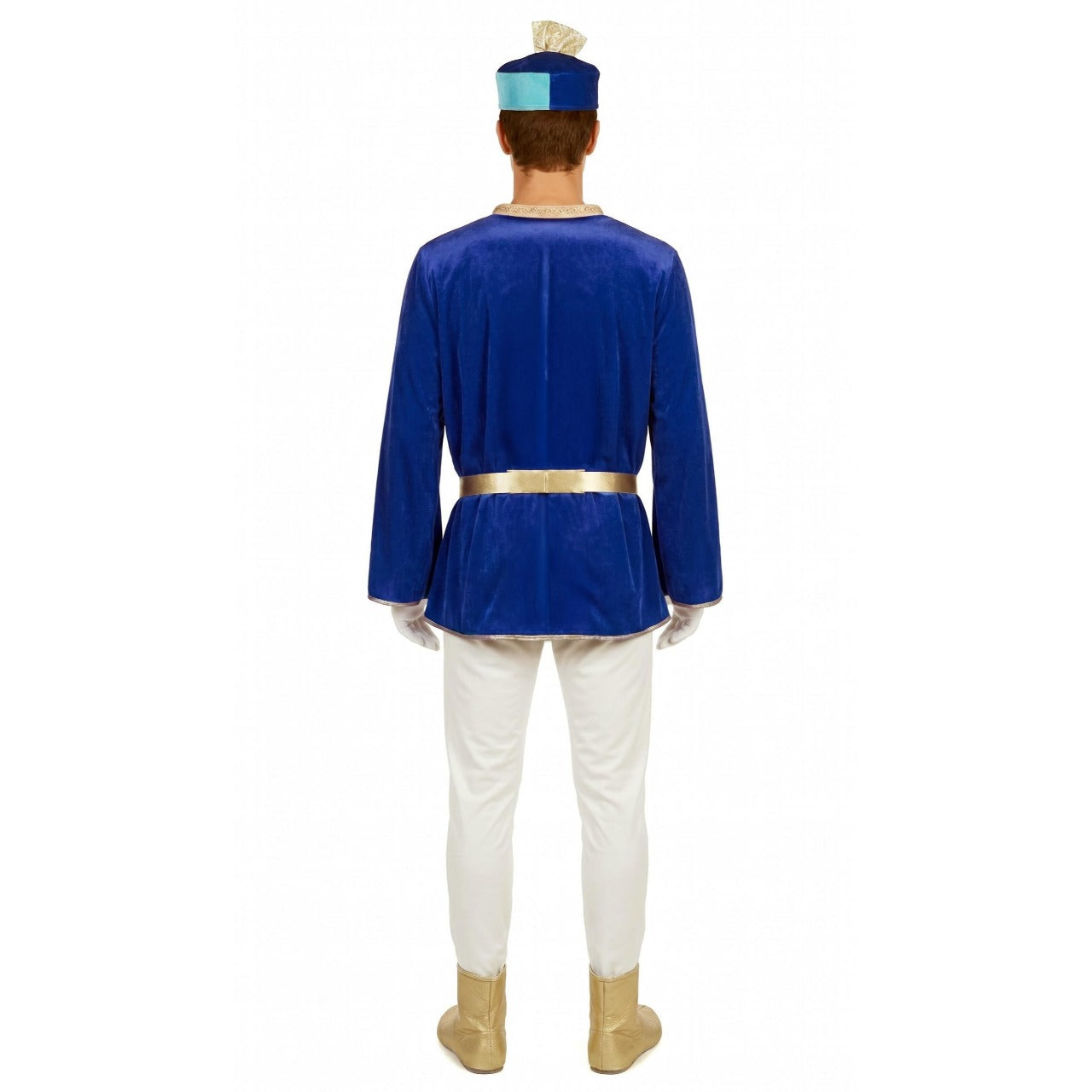 Disfraz de Paje Real Azul Deluxe para adulto