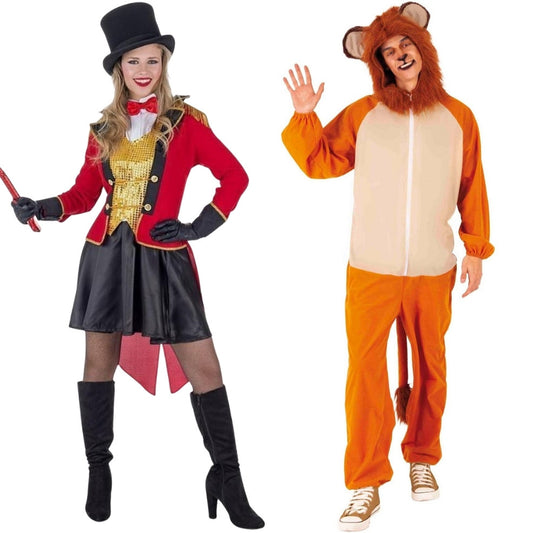 Disfraces en pareja de Domadora y León