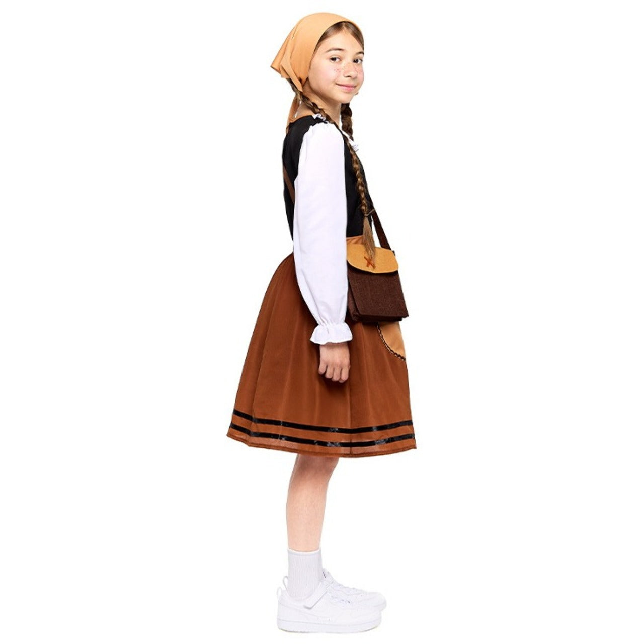 Disfraz de Pastora Marrón para niña
