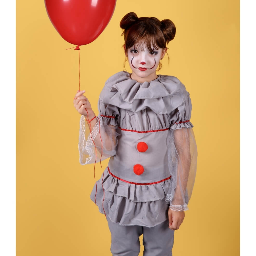 Disfraz de Payasa Asesina para niña