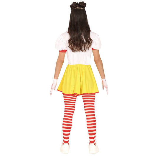 Disfraz de Payasa Burger para adolescente