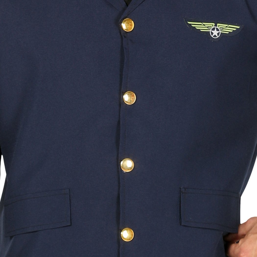 Disfraz de Piloto de Avión Oficial para hombre
