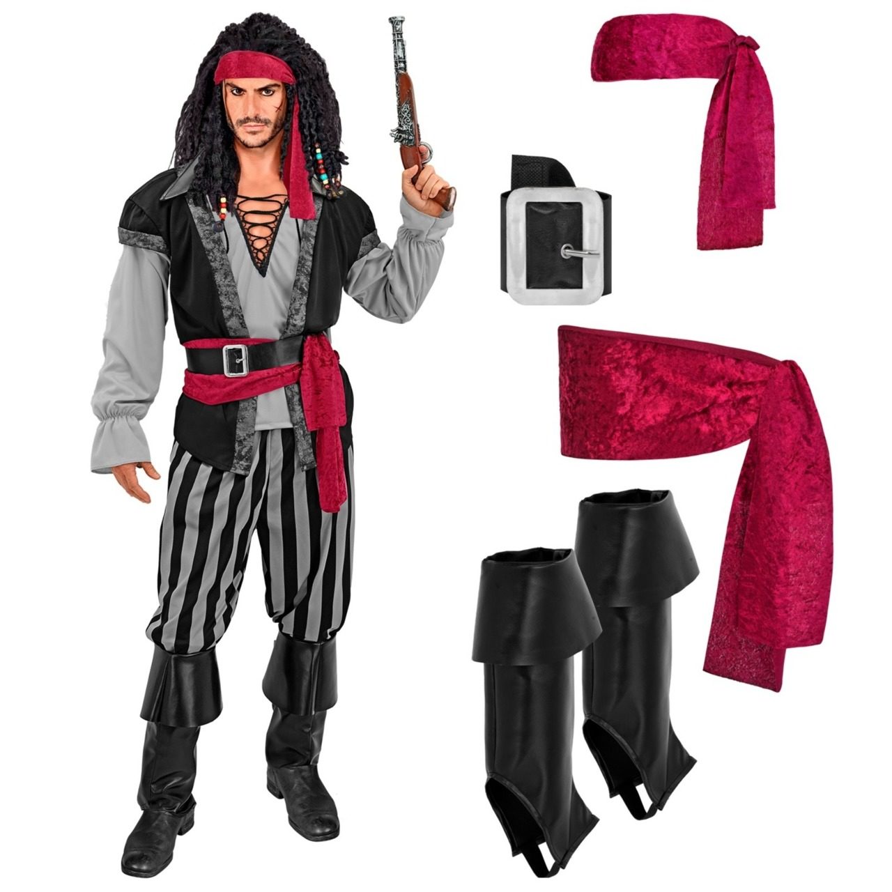Disfraz de Pirata Fajín para hombre