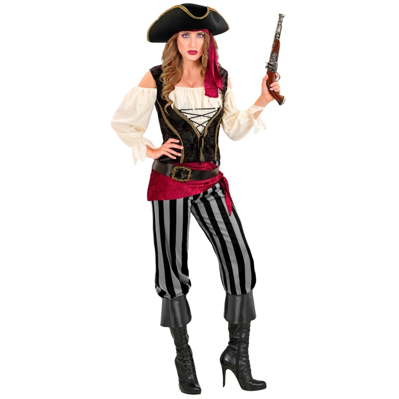 Disfraz de Piratesa Fajín para mujer