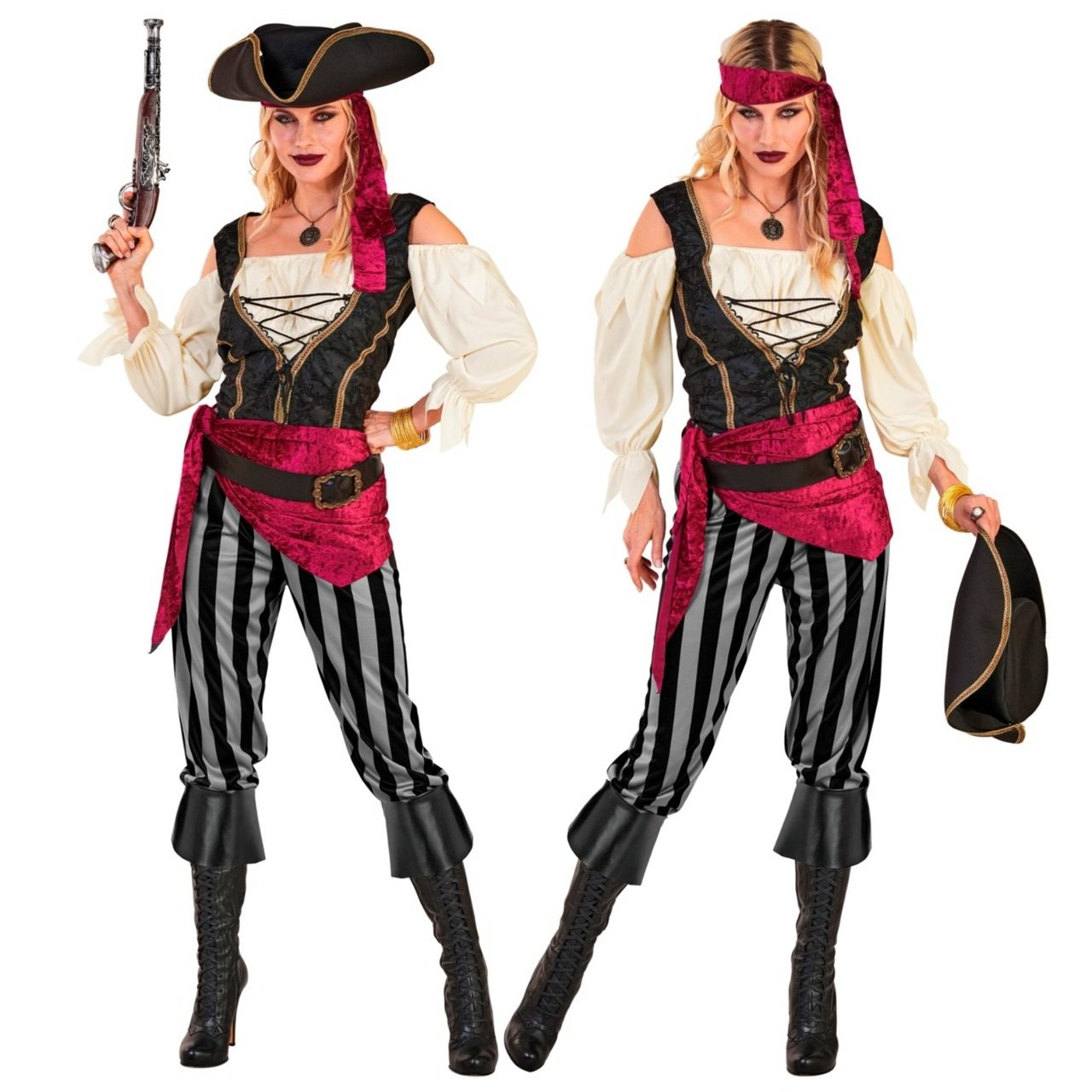 Disfraz de Piratesa Fajín para mujer