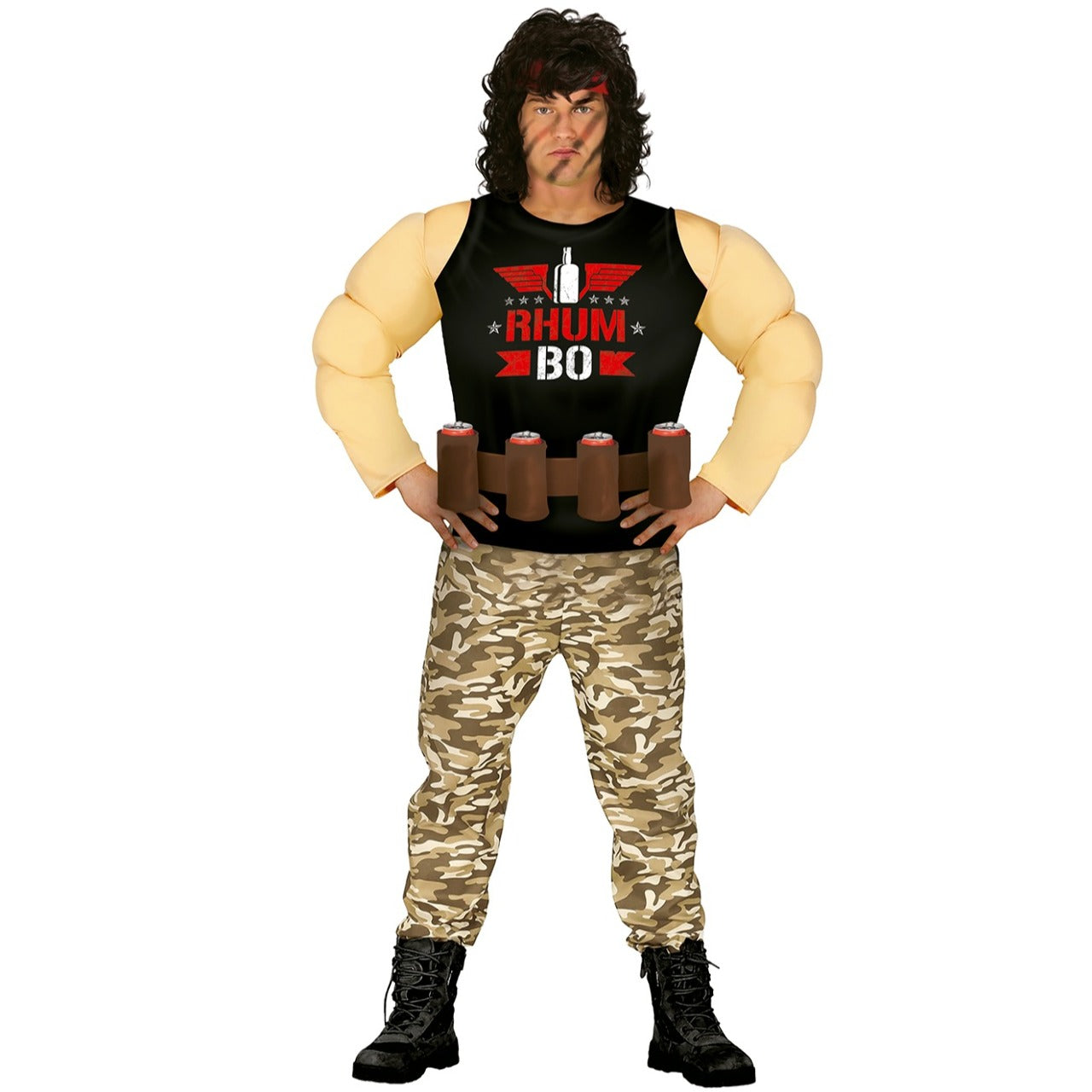 Disfraz de Rambo Beer para hombre