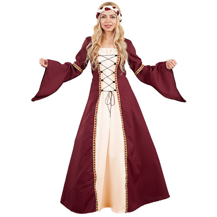 Disfraz de Reina Medieval Capa para adulta