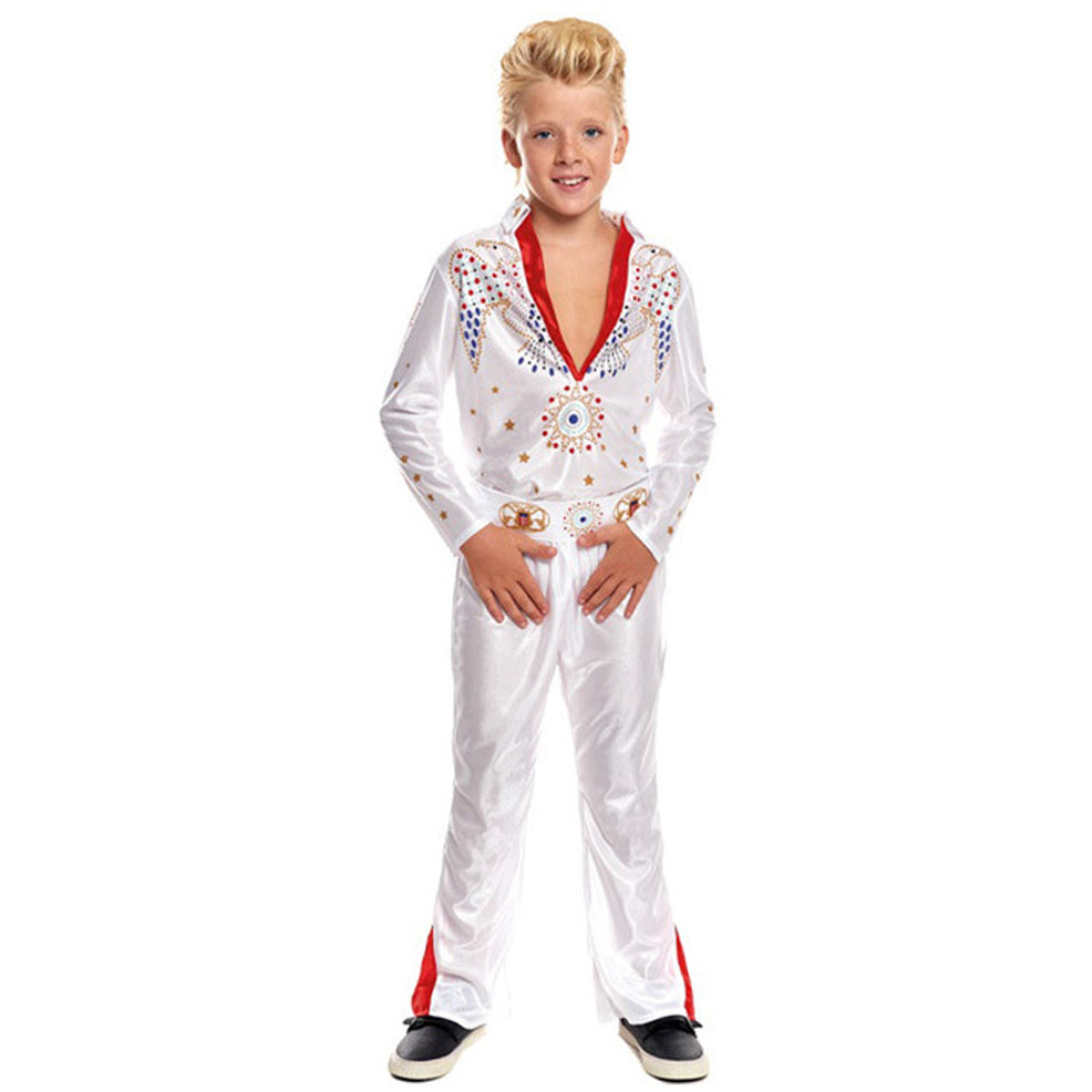 Disfraz de Rey del Rock Eco para niño