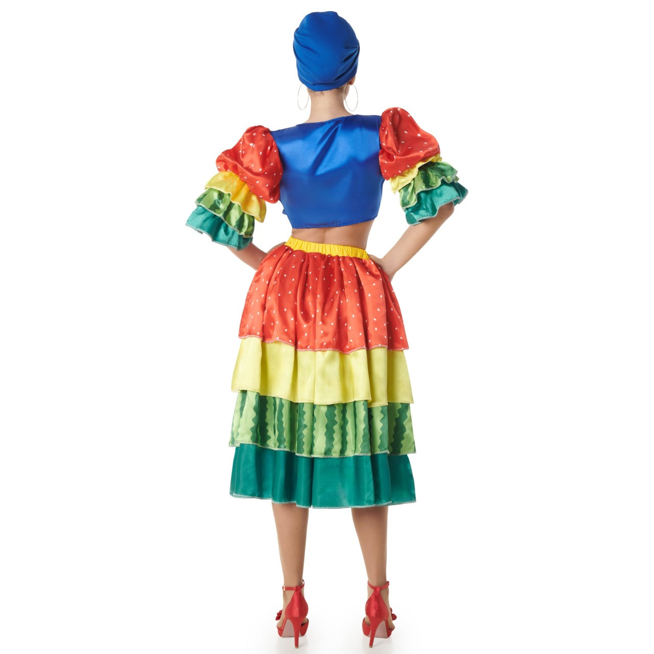 Disfraz de Rumbera Multicolor para mujer
