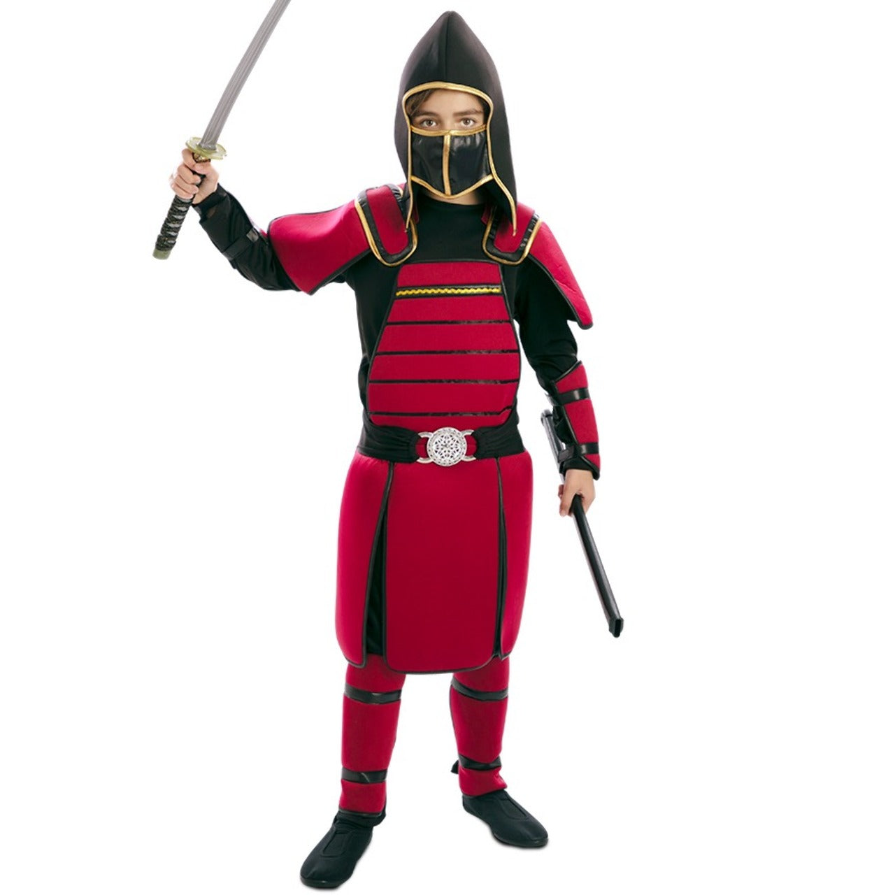 Disfraz de Samurái Rojo para niño